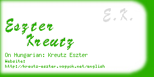 eszter kreutz business card